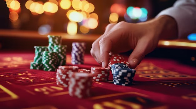 Live dealer blackjack studio with multiple camera angles